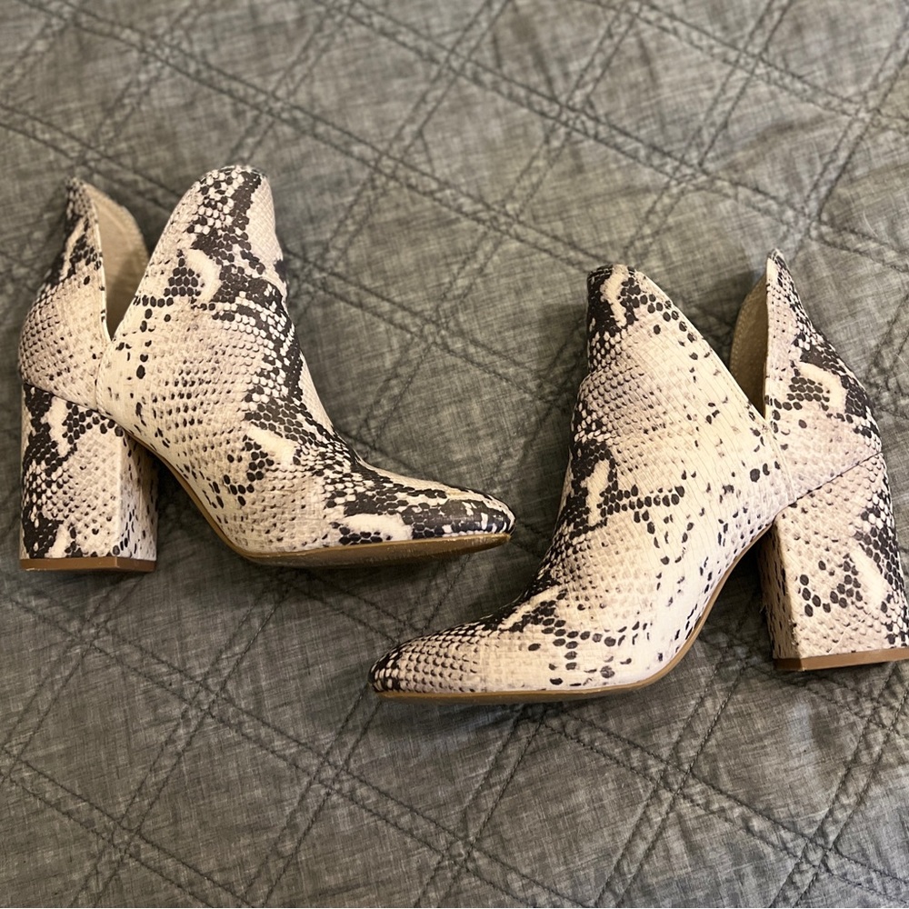 Steve Madden - Snakeskin Booties